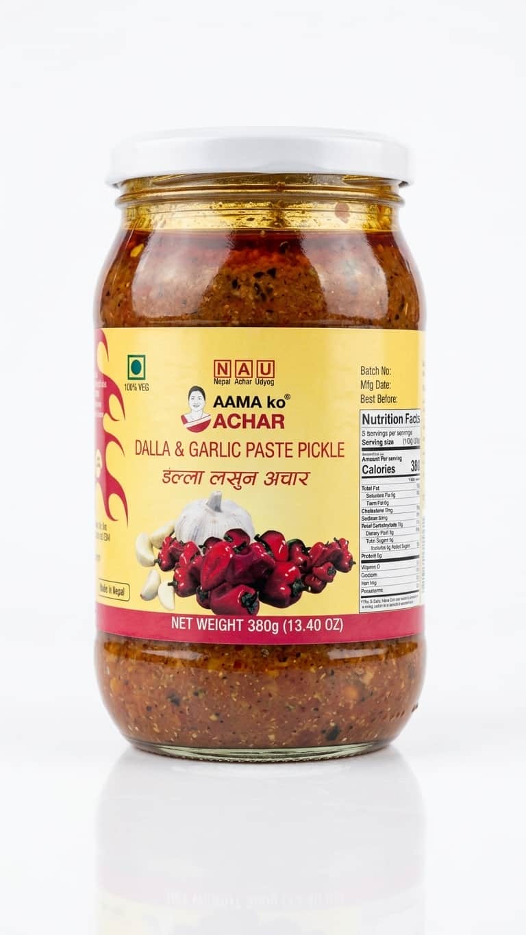 Aama ko Achar Dalle Garlic Paste Pickle - 380g