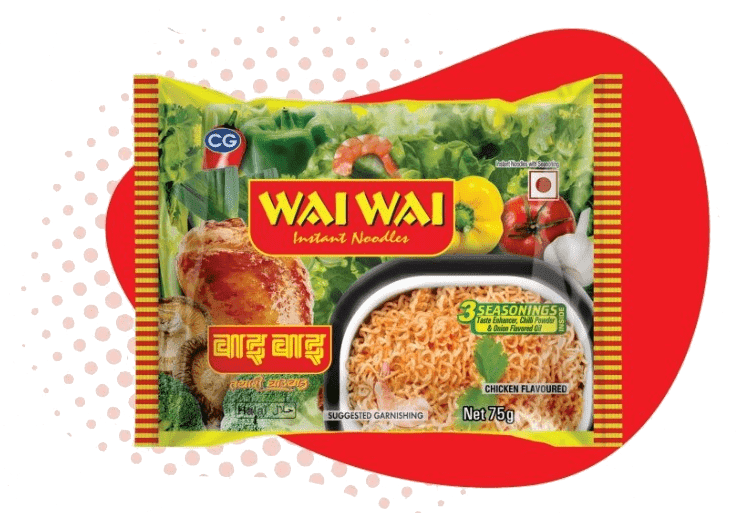 WaiWai Instant Noodles - Chicken Flavour - 75g