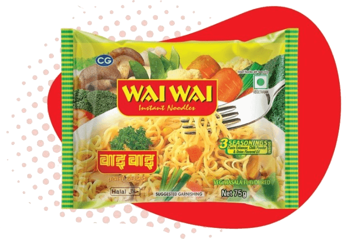WaiWai Instant Noodles - Vegetable Flavour - 75g